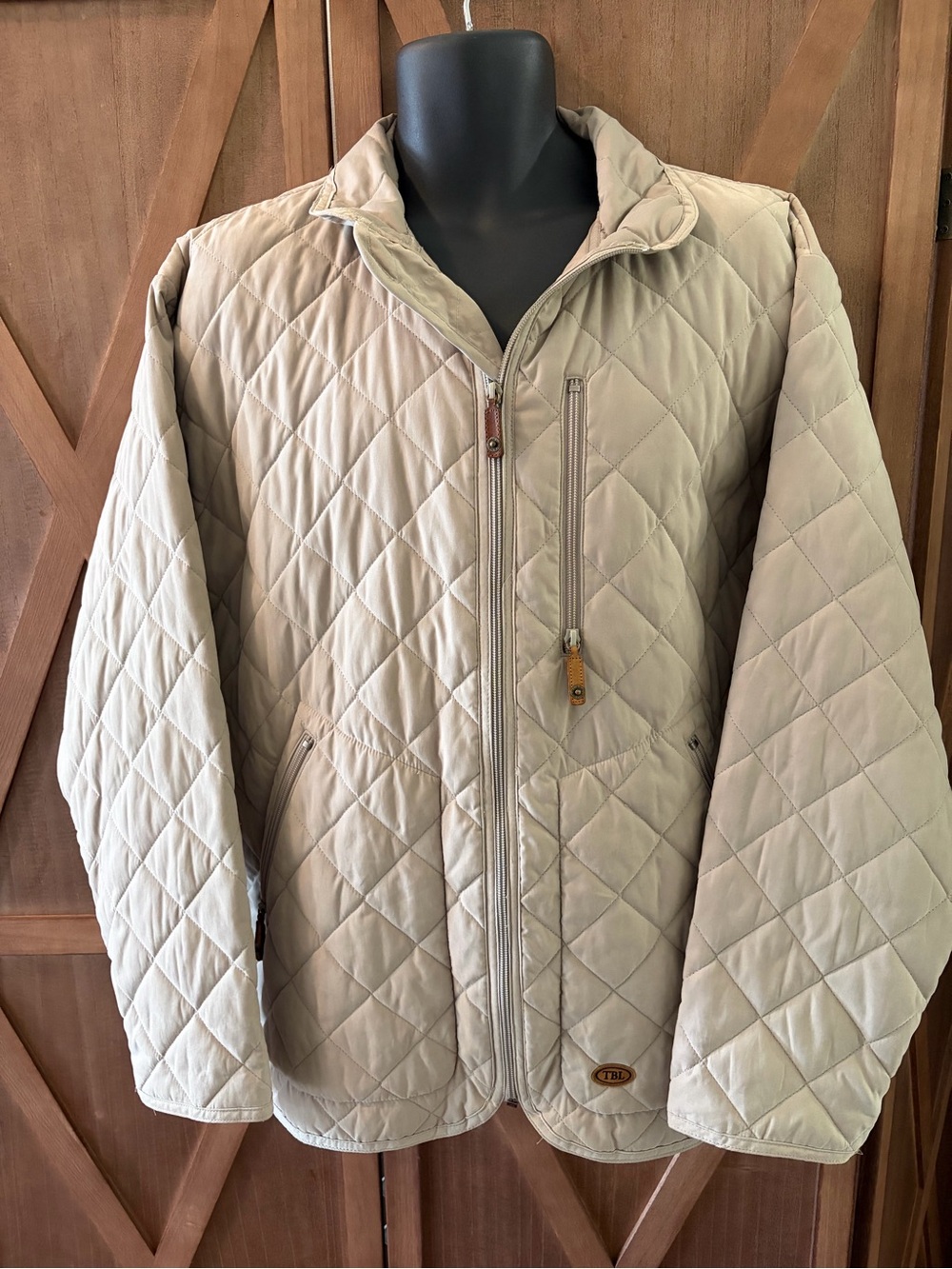 TIMBERLAND Weathergear Quilted Beige Jacket SIZE MEDIUM